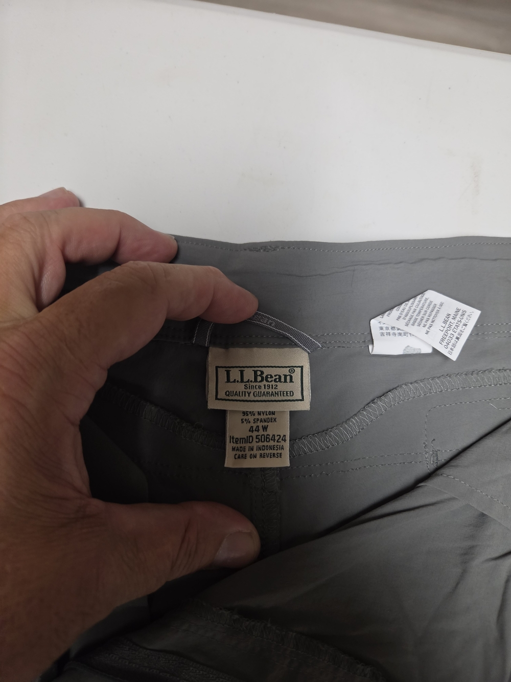 L.L. Bean Men's Gray Stretch Chinos